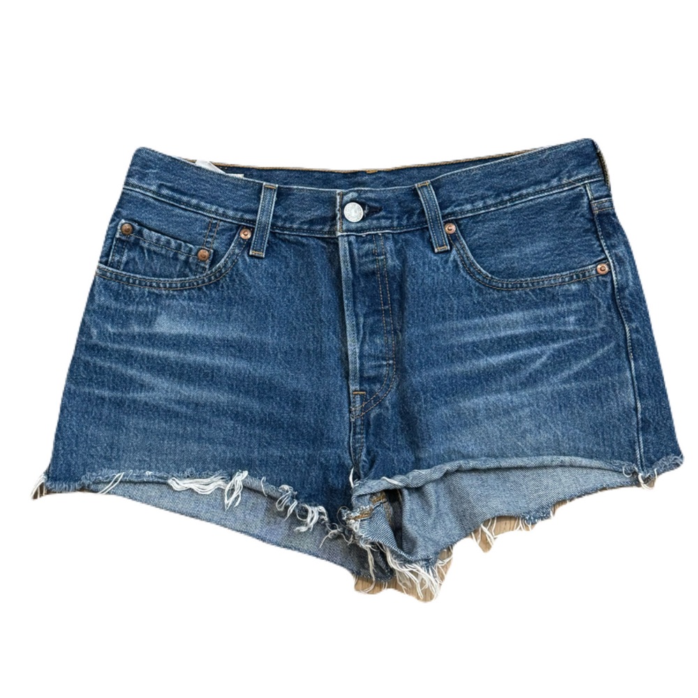 Levi’s 501 Premium Denim Blue High Rise Button Fly Women's Shorts Size 29